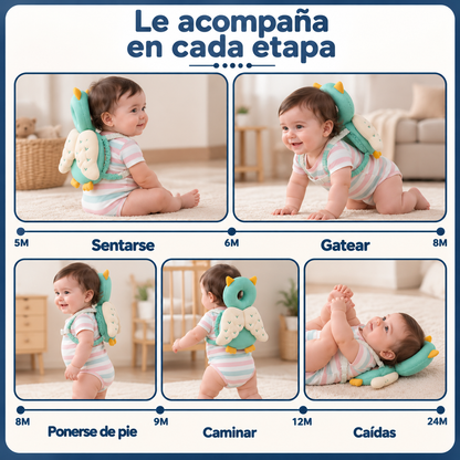 Mochila protectora de cabeza para bebé